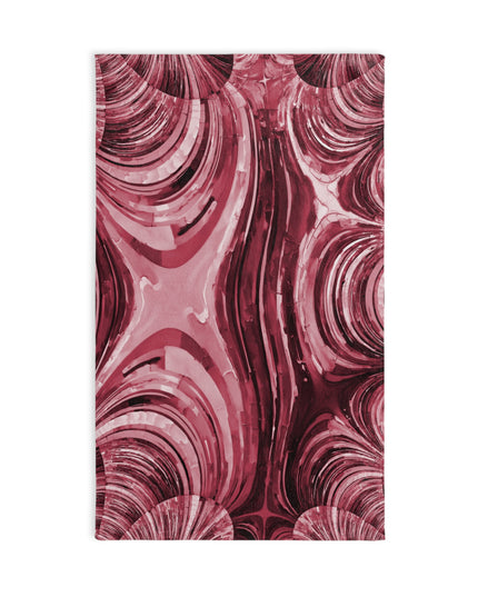 Uzi Spiral Ruby Hand Towel, 16" x 28"
