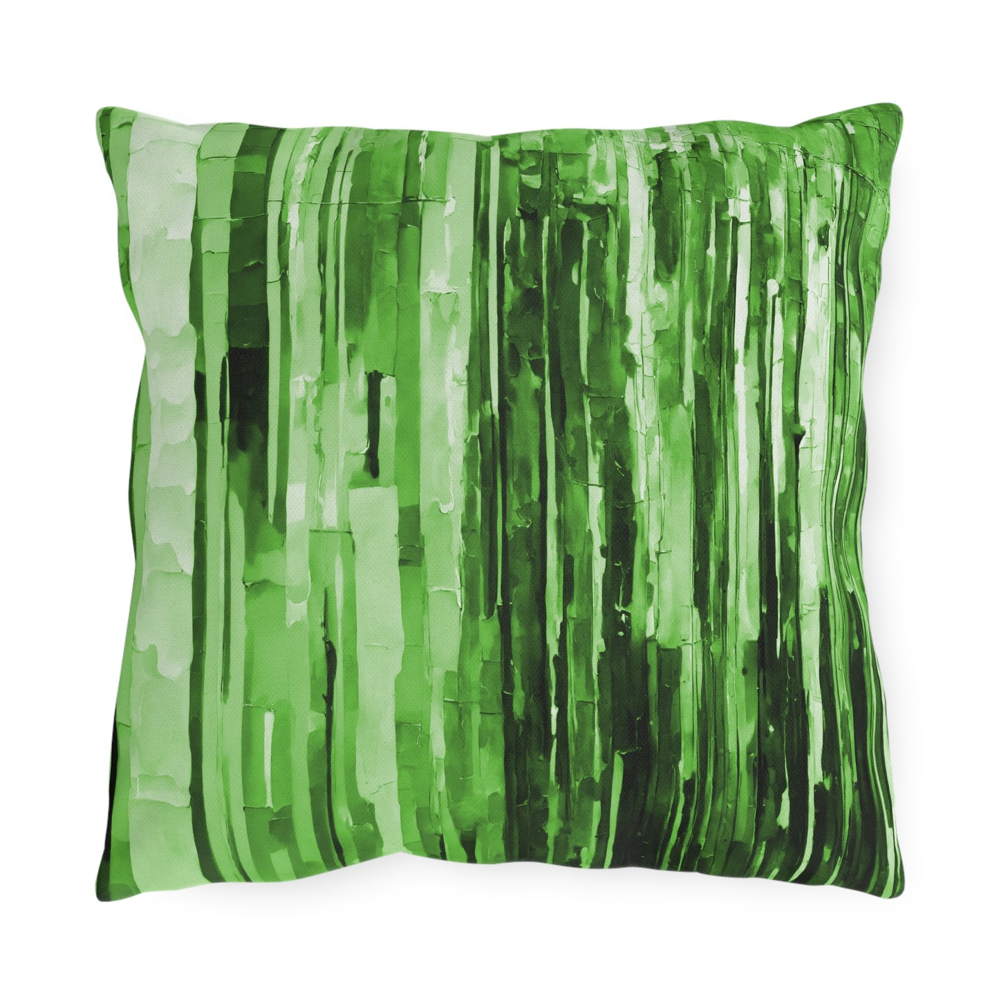 Striped Mint Pastel 16" x 16" Outdoor Pillow