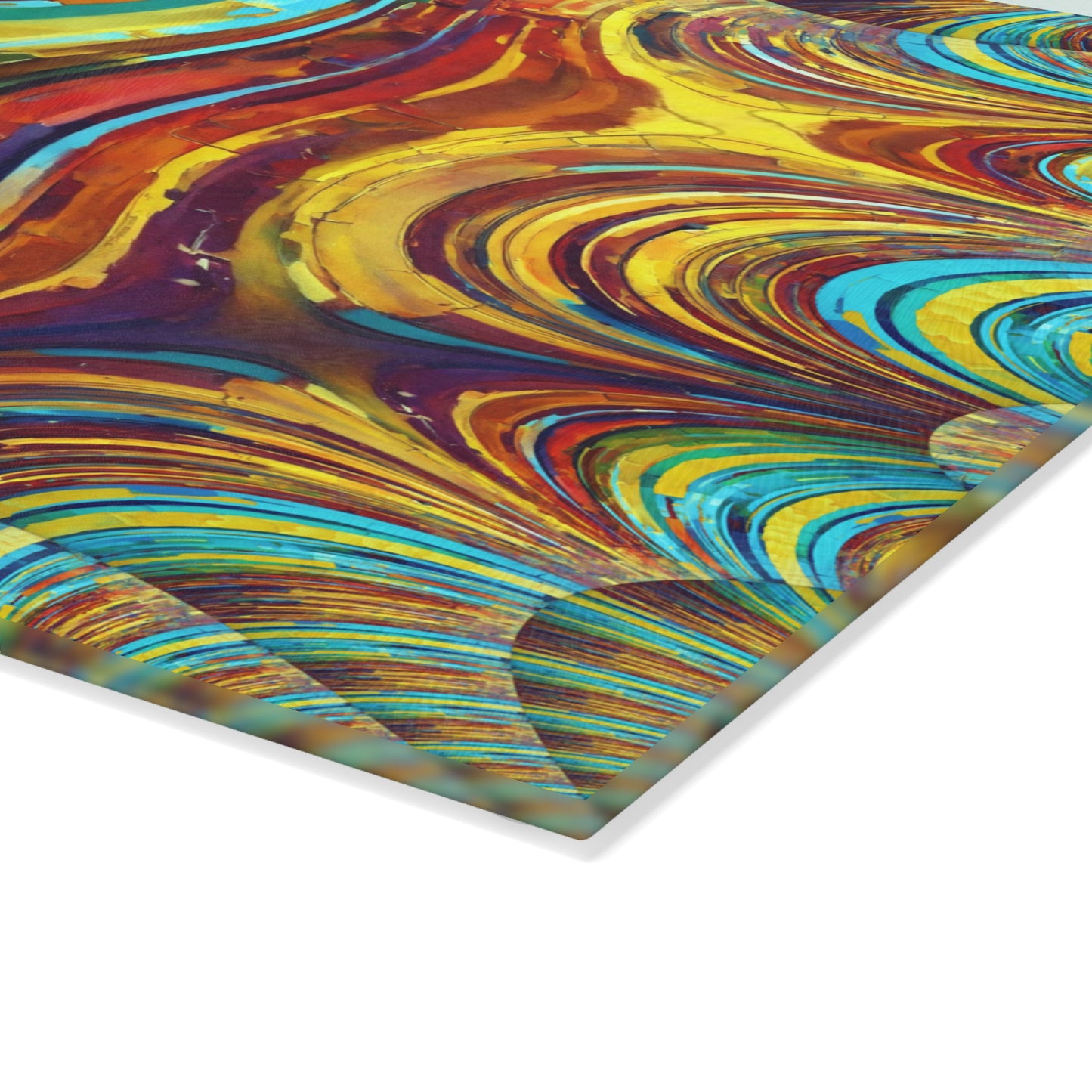 Uzi Spiral Alpha 8" x 11" Glass Cutting Board