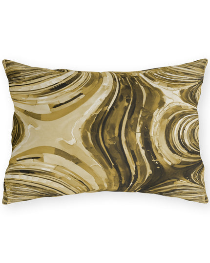 Uzi Spiral Light Brown 20" x 14" Outdoor Pillow