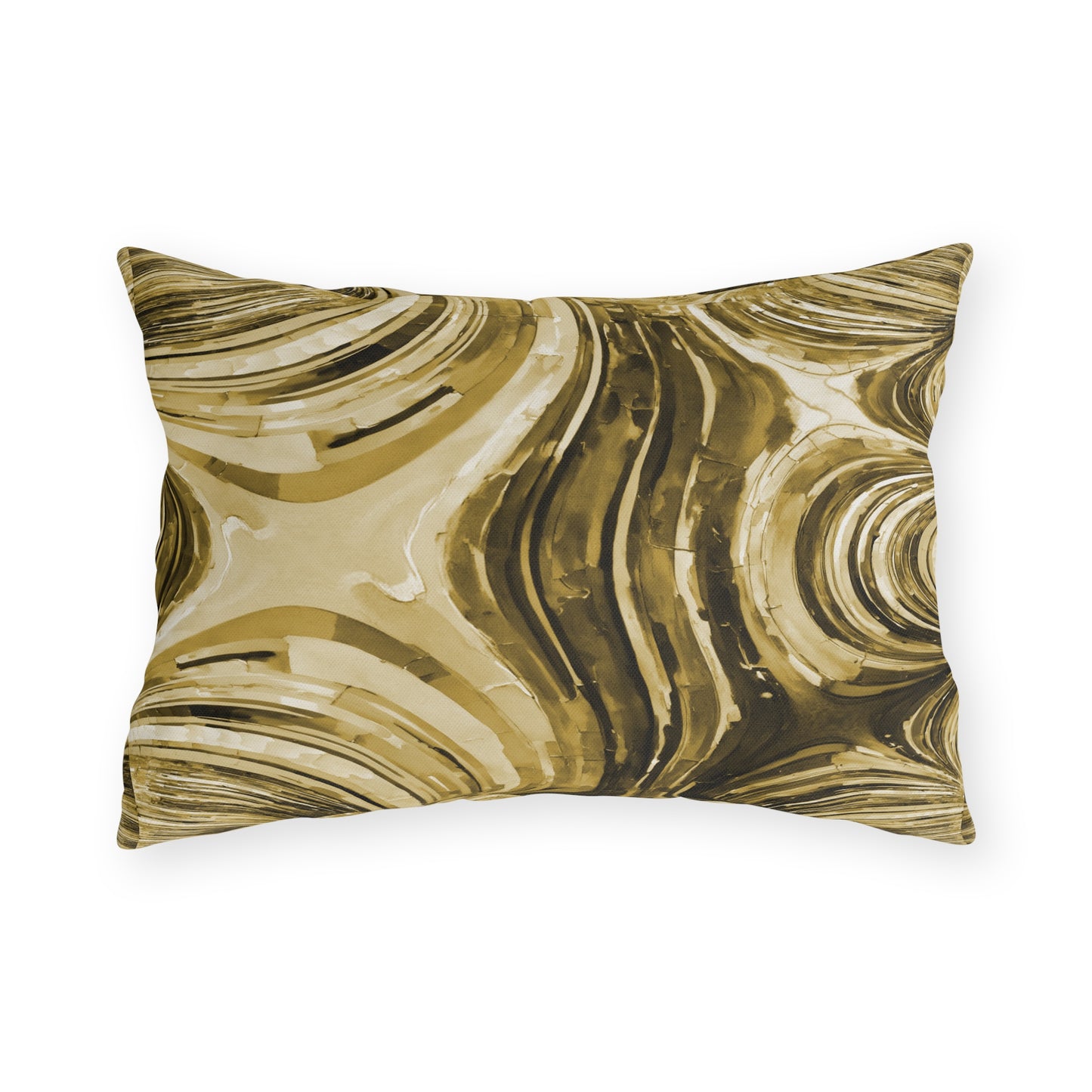 Uzi Spiral Light Brown 20" x 14" Outdoor Pillow