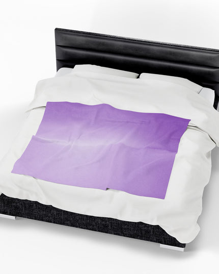 Soft Lavender Fade Velveteen Plush Blanket, 50" x 60"