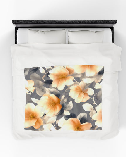 Soft Blossom Floral Bunch Velveteen Plush Blanket, 50" x 60"