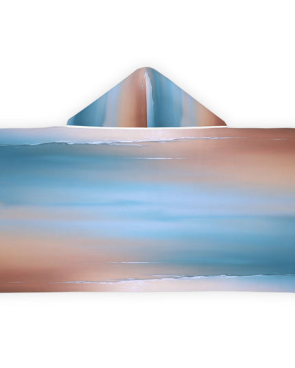 Blue Sea Peach Fog Youth Hooded Towel, 24" x 48"