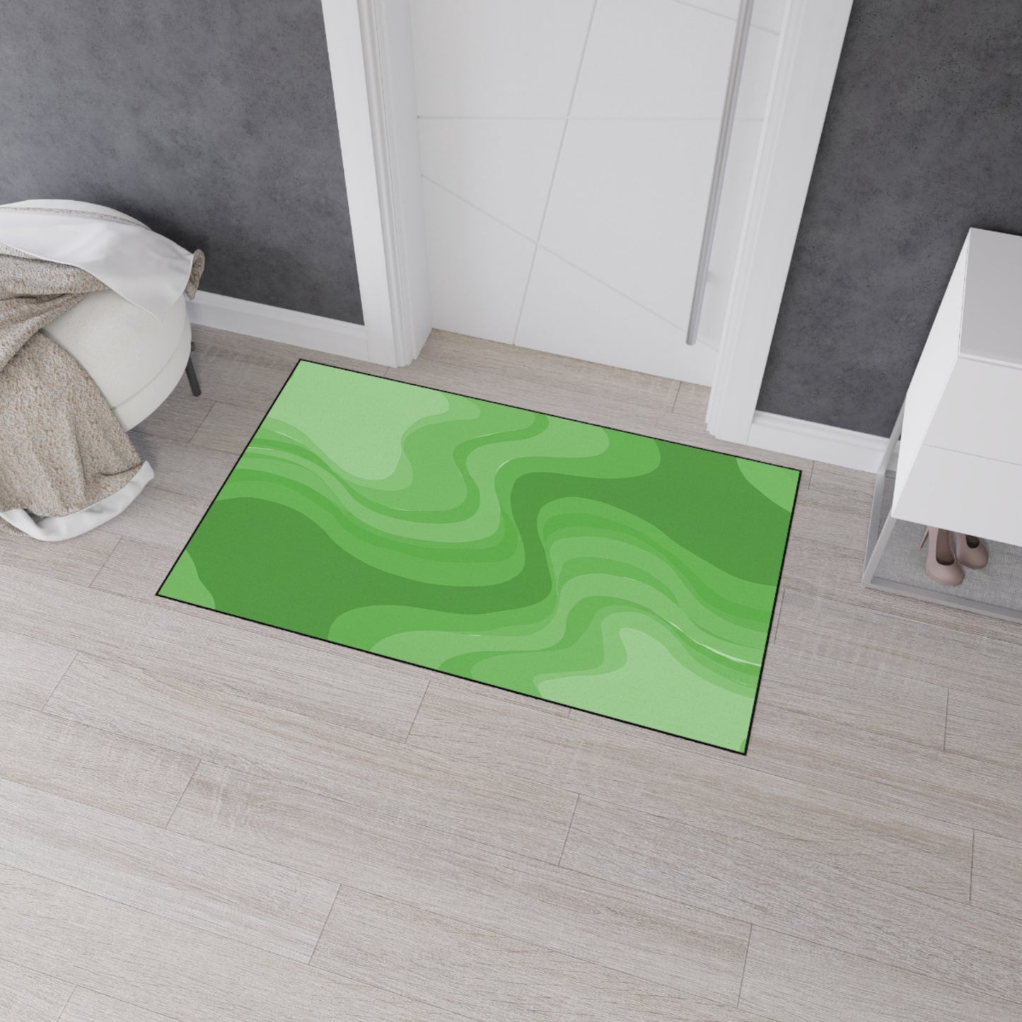 Greenie Meanie Wavey 36" x 60" Heavy Duty Floor Mat