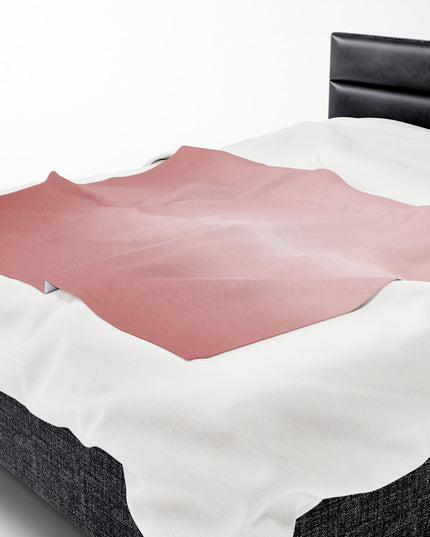 Rose Red Fade Velveteen Plush Blanket, 50" x 60"