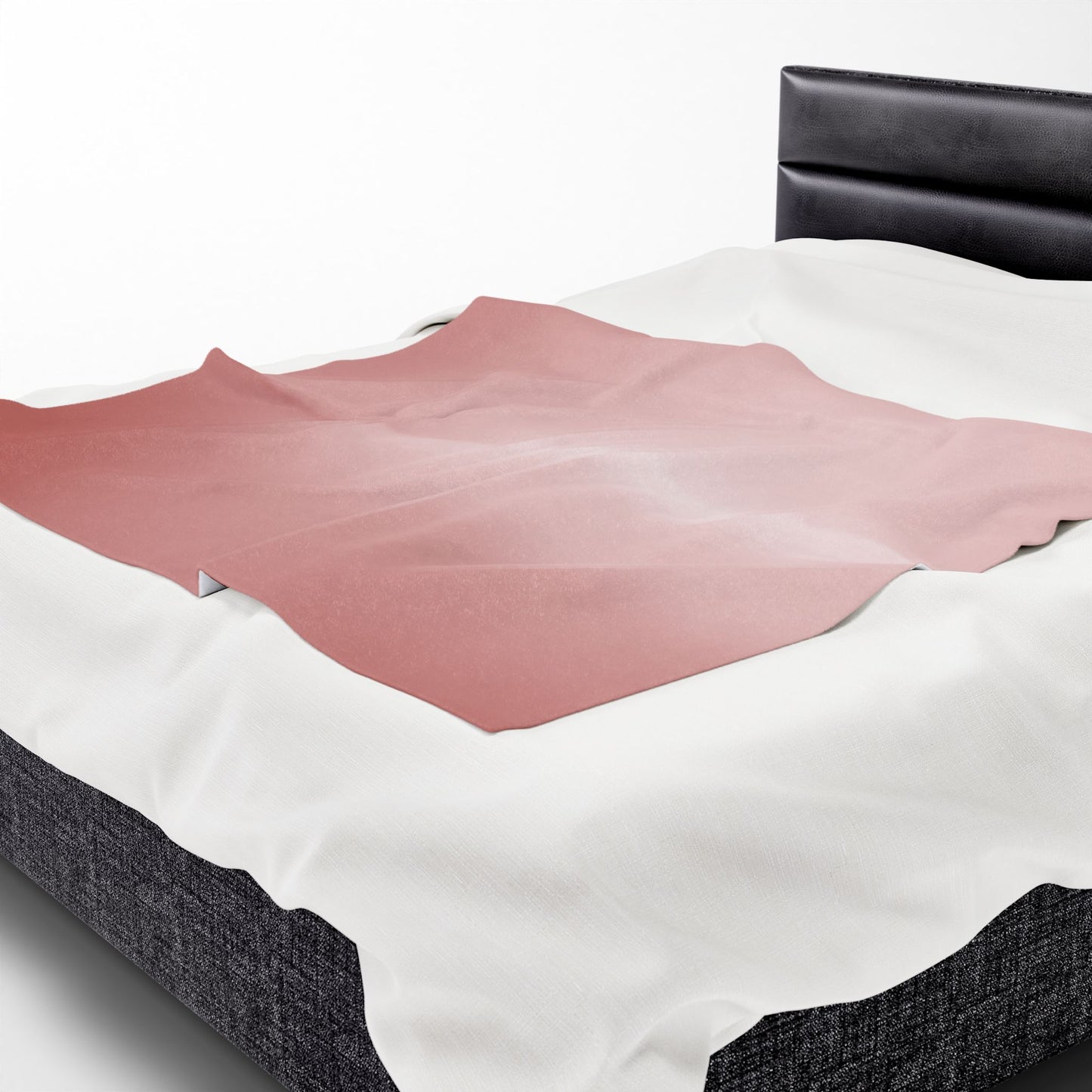 Rose Red Fade Velveteen Plush Blanket, 50" x 60"