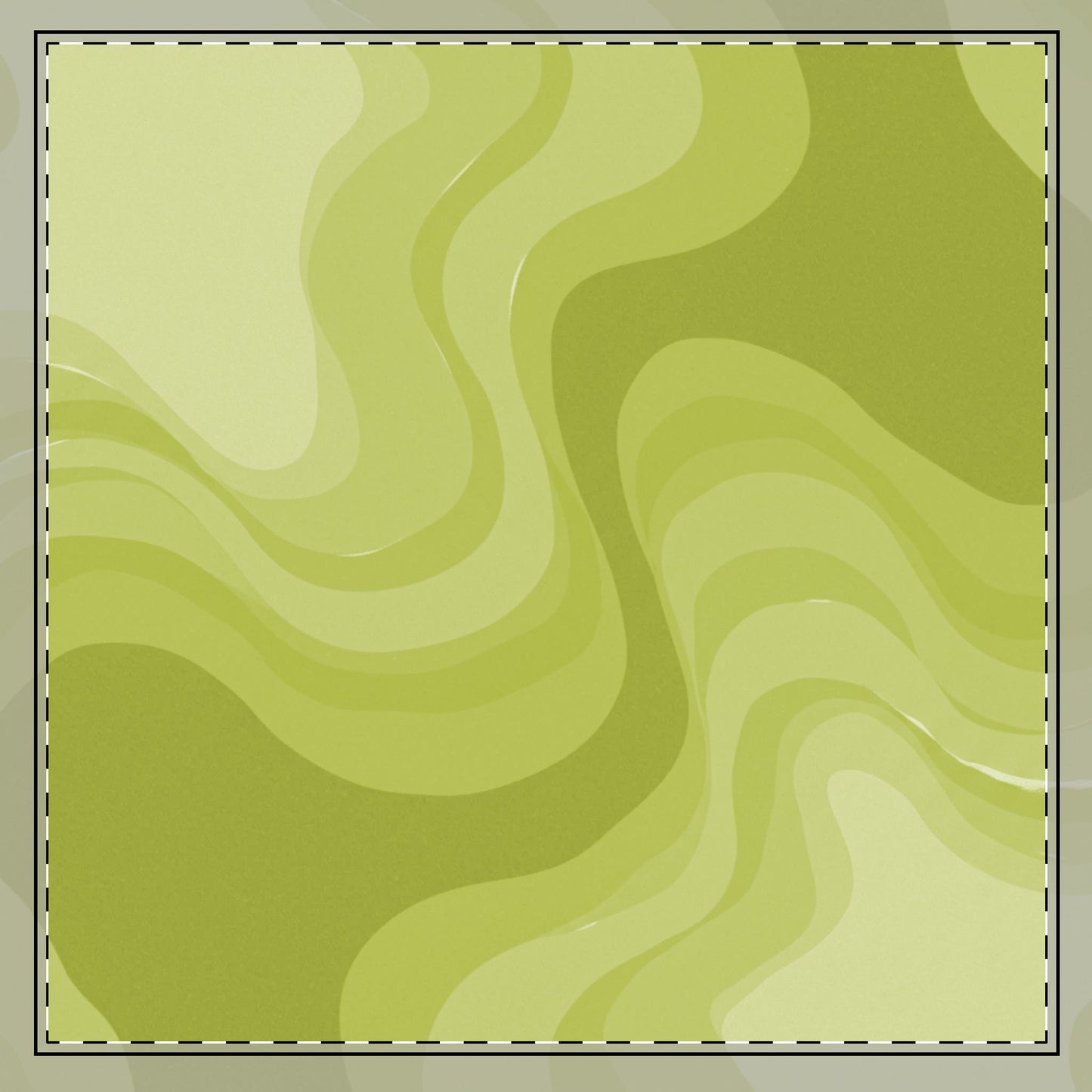 Lemon Wavey 22" x 22" Cotton Twill Napkin