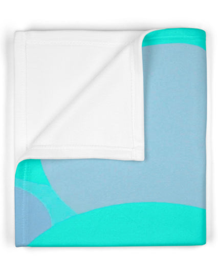 Pastel Tan and Tif Patches Soft Fleece Baby Blanket, 30" x 40"