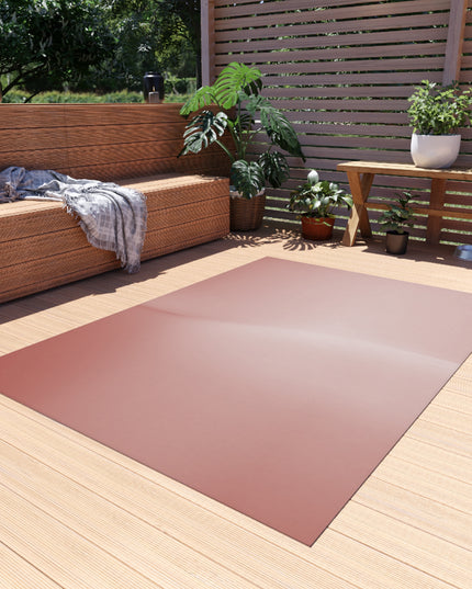 Rose Red Fade Outdoor Rug, 60" x 84"