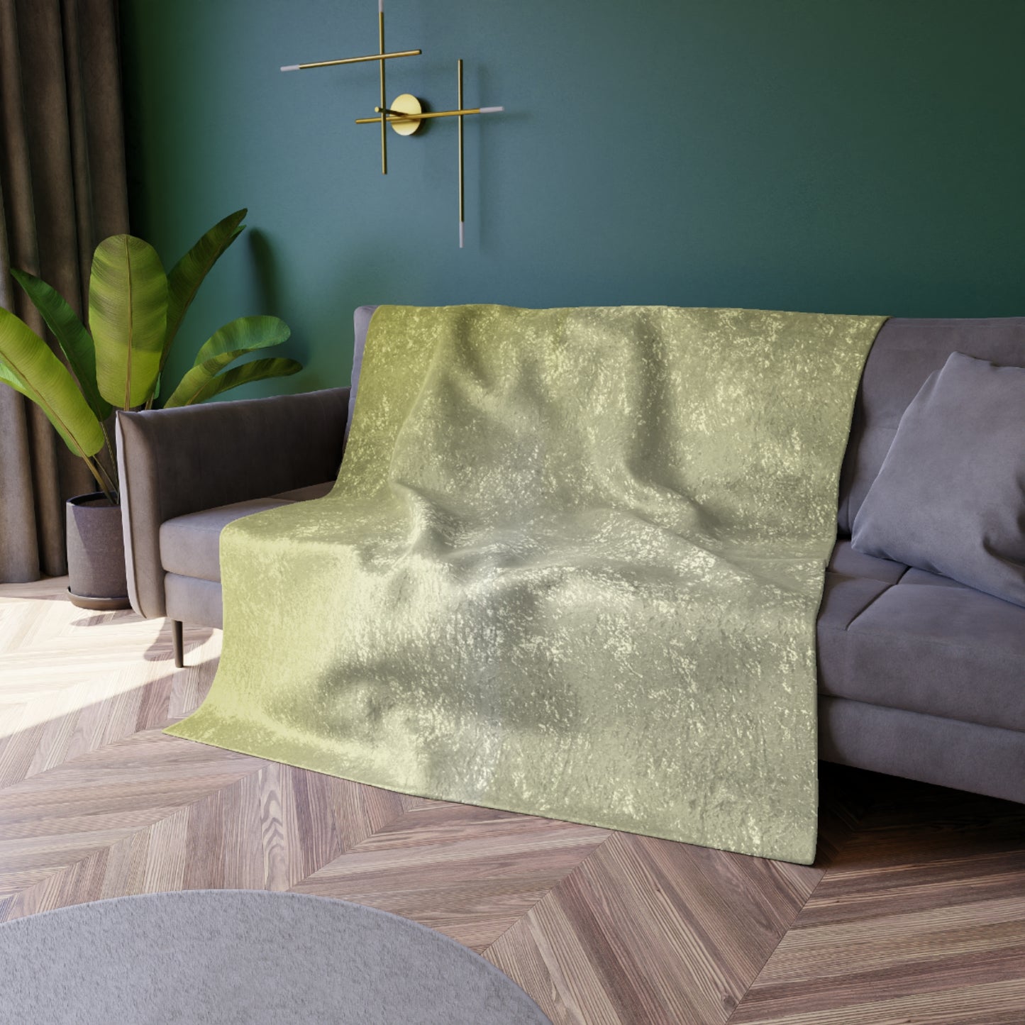 Lemon Fade 50" x 60" Crushed Velvet Blanket