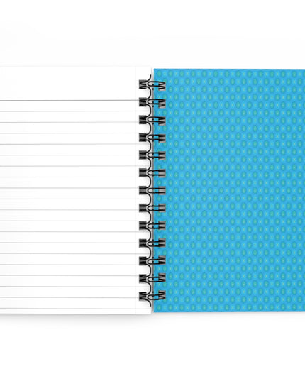 Light Blue Star-crossed Bodies Spiral Bound Journal, 5" x 7" 150 pages