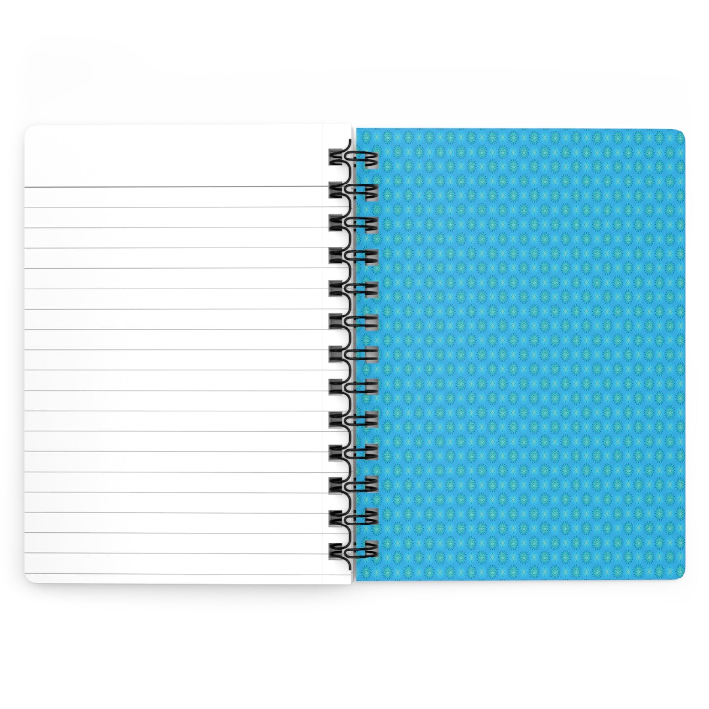 Light Blue Star-crossed Bodies Spiral Bound Journal, 5" x 7" 150 pages