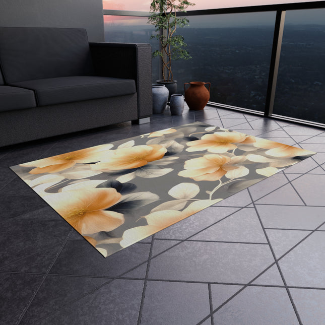 Soft Blossom Floral Bunch Outdoor Rug, 48" x 72"