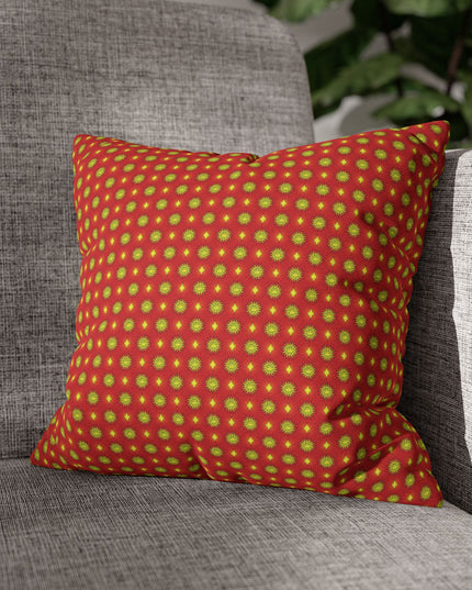 Late Evening Star-crossed Bodies Spun Polyester Square Pillowcase, 14" x 14"