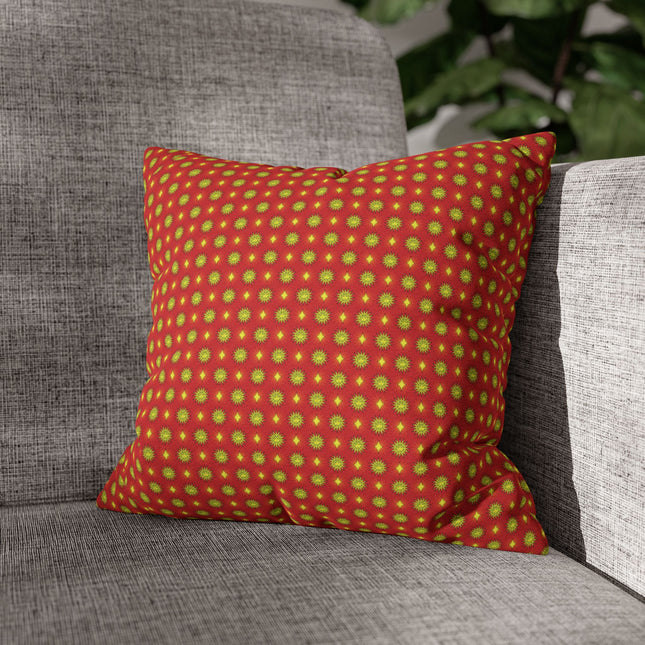 Late Evening Star-crossed Bodies Spun Polyester Square Pillowcase, 14" x 14"