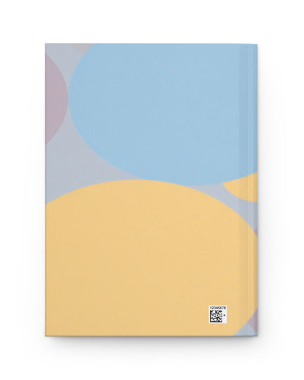 Pastel Baby Blue and Peach Patches 5.75" x 8" Hardcover Journal Matte with 150 lined pages