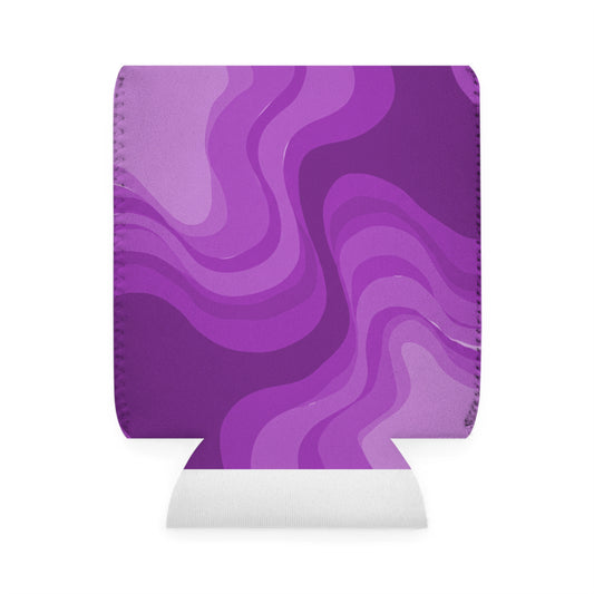 Wavey Purple Wavey 12 oz Can Cooler Sleeve