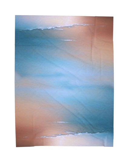 Blue Sea Peach Fog Velveteen Plush Blanket, 60" x 80"