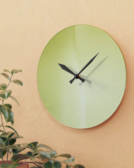 Lemon Fade Acrylic Wall Clock, Round or Square, 10.75" x 10.75"