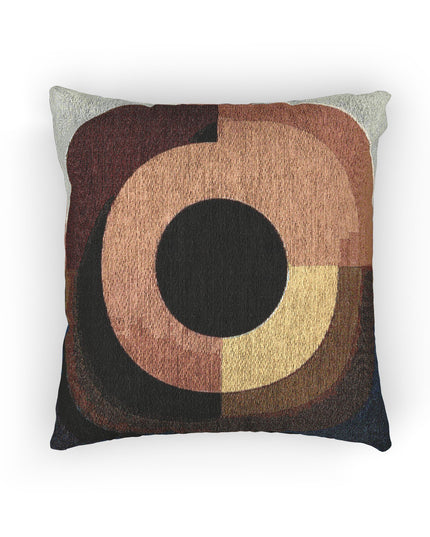 Orange Eyepiece Woven Pillow, 17" x 18"