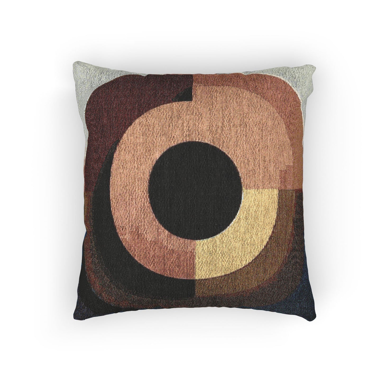 Orange Eyepiece Woven Pillow, 17" x 18"
