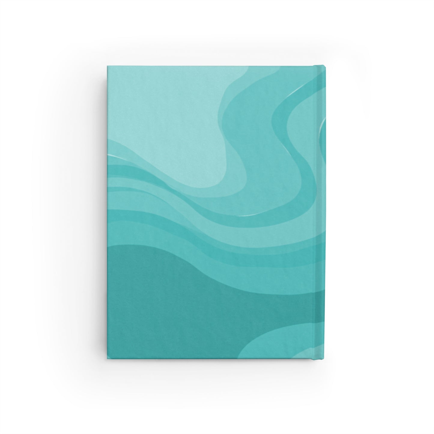 Tif Green Wavey 5" x 7" Journal - 128 Blank pages