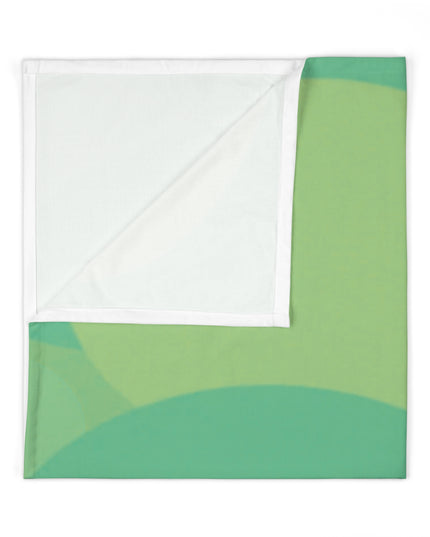 Pastel Green Patches Baby Swaddle 30″×40″ Blanket