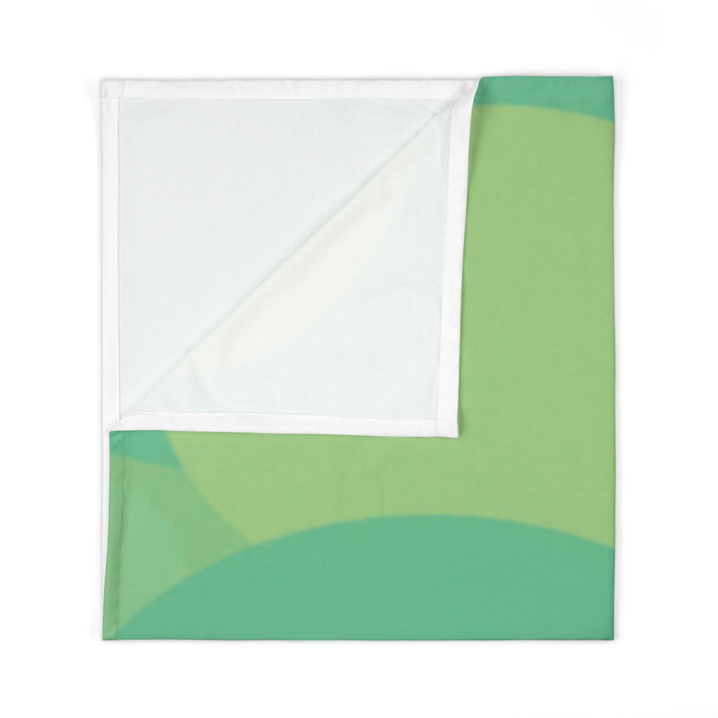 Pastel Green Patches Baby Swaddle 30″×40″ Blanket