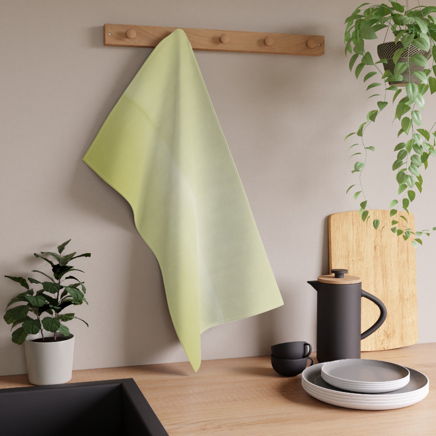 Lemon Fade Tea Towels (cotton, poly), 18" x "30