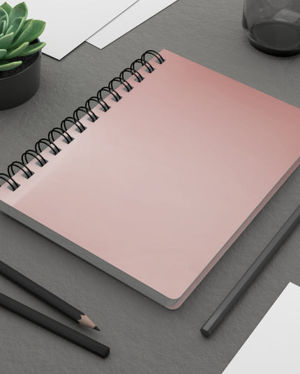 Rose Red Fade Spiral Bound Journal, 5" x 7" 150 pages