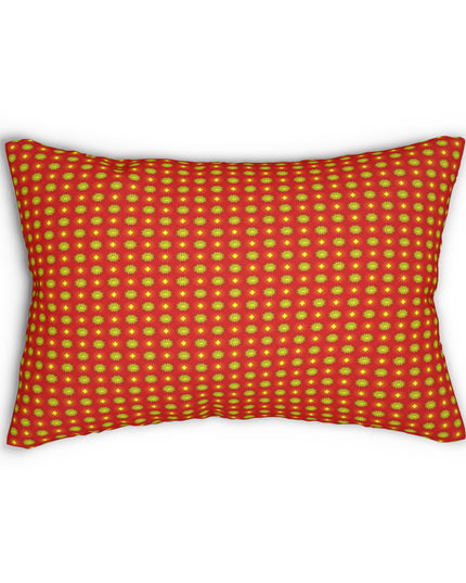 Late Evening Star-crossed Bodies Spun Polyester Lumbar Pillow, 20" x 14"