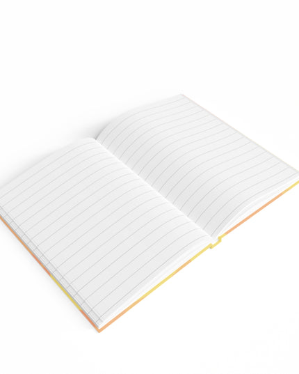 Pastel Bright Oranges Patches 5" x 7" Journal - 128 Ruled Line pages
