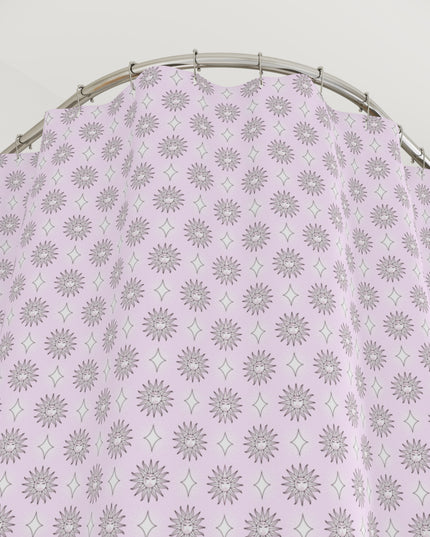 Pink Mornings Star-crossed Bodies Shower Curtain, 71" x 74"