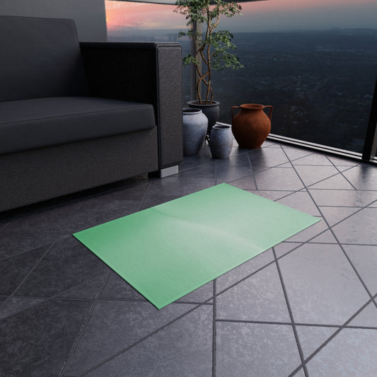 Mint Fade Outdoor Rug, 24" x 36"