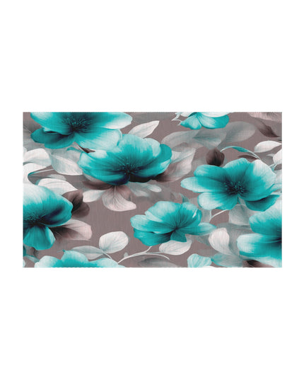 Tif Green Gray Floral Bunch Outdoor Rug, 36" x 60"