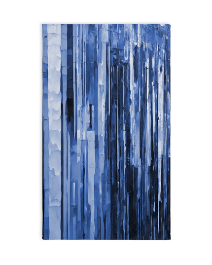 Striped Deep Blue Hand Towel, 16" x 28"