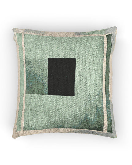 Mint Shadow Woven Pillow, 17" x 18"