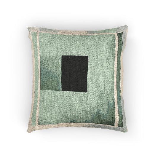 Mint Shadow Woven Pillow, 17" x 18"