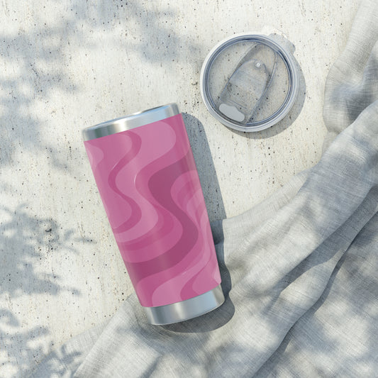 Pinky Mauve Wavey Vagabond 20oz Tumbler