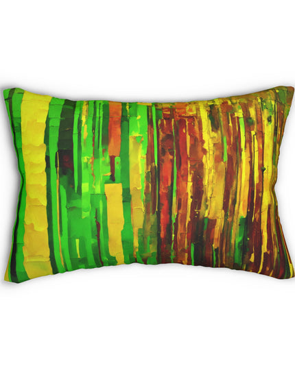 Striped Beta Spun Polyester Lumbar Pillow, 20" x 14"
