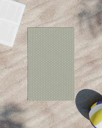 Olive Star-crossed Bodies Beach Towel, 18" x 27"