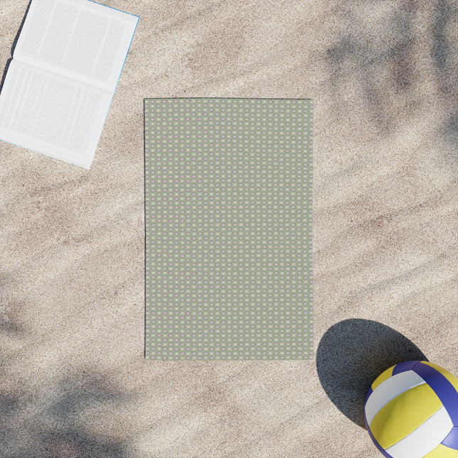 Olive Star-crossed Bodies Beach Towel, 18" x 27"