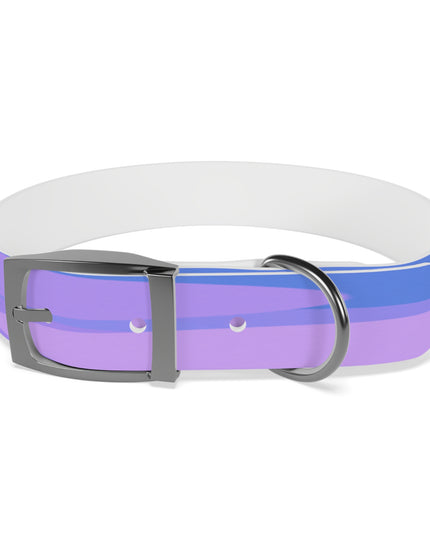 Pastel Purple Family Patches Medium Dog Collar