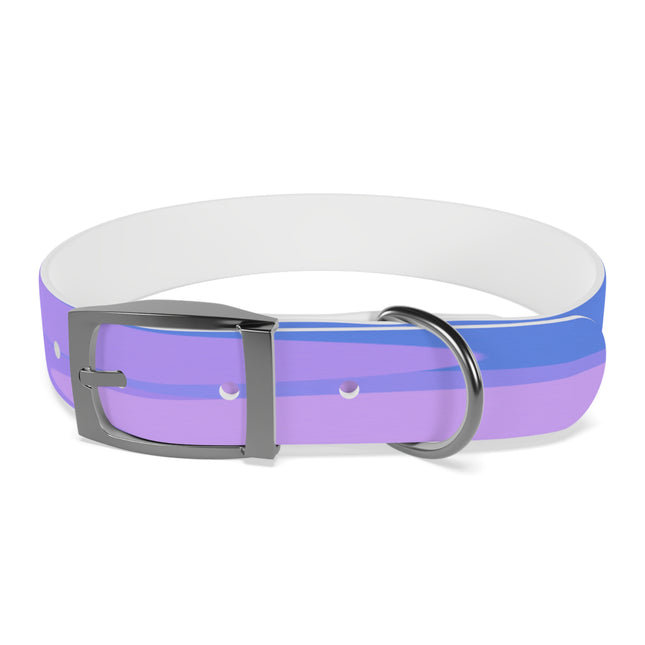 Pastel Purple Family Patches Medium Dog Collar