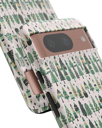 Mini Vintage Green Trees Google Pixel 8 Tough Cases