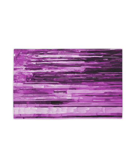 Striped Powder Lavender Beach Towel, 18" x 27"
