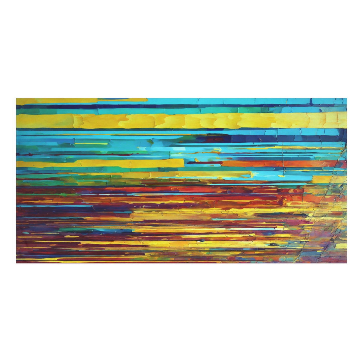 Striped Alpha 30" x 60" Mink-Cotton Towel (50% polyester, 50% cotton)