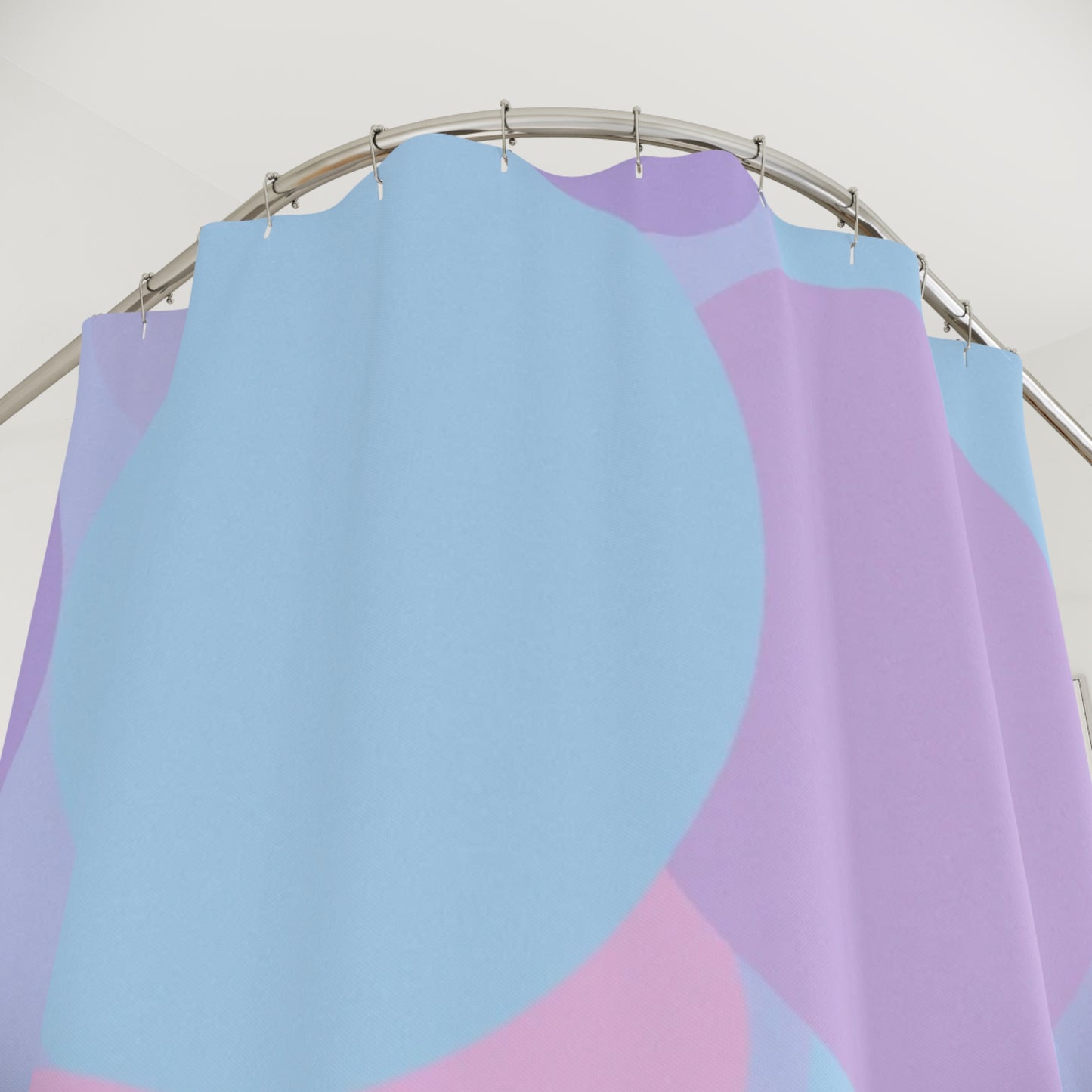 Pastel Purple and Mauve Patches Shower Curtains, 71" x 74"