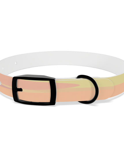 Pastel Hot Peach Patches Small Dog Collar